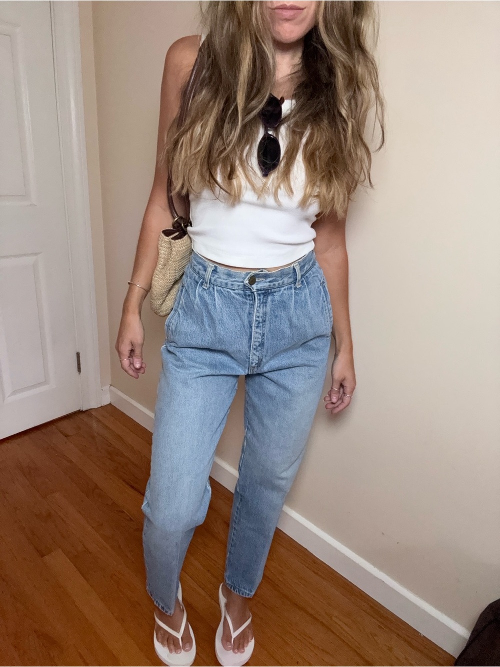 Vintage BONGO High-Rise Light Blue Mom Jeans